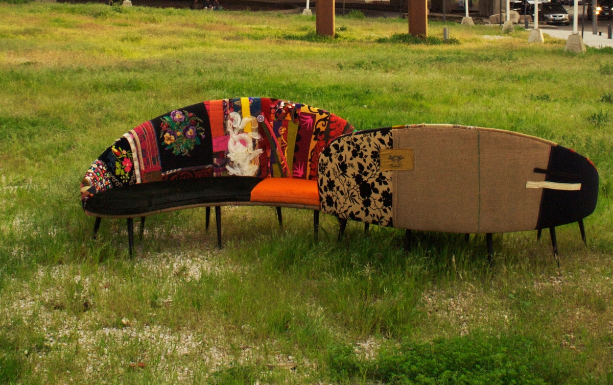 A sofa as a collection of stories, pieced together