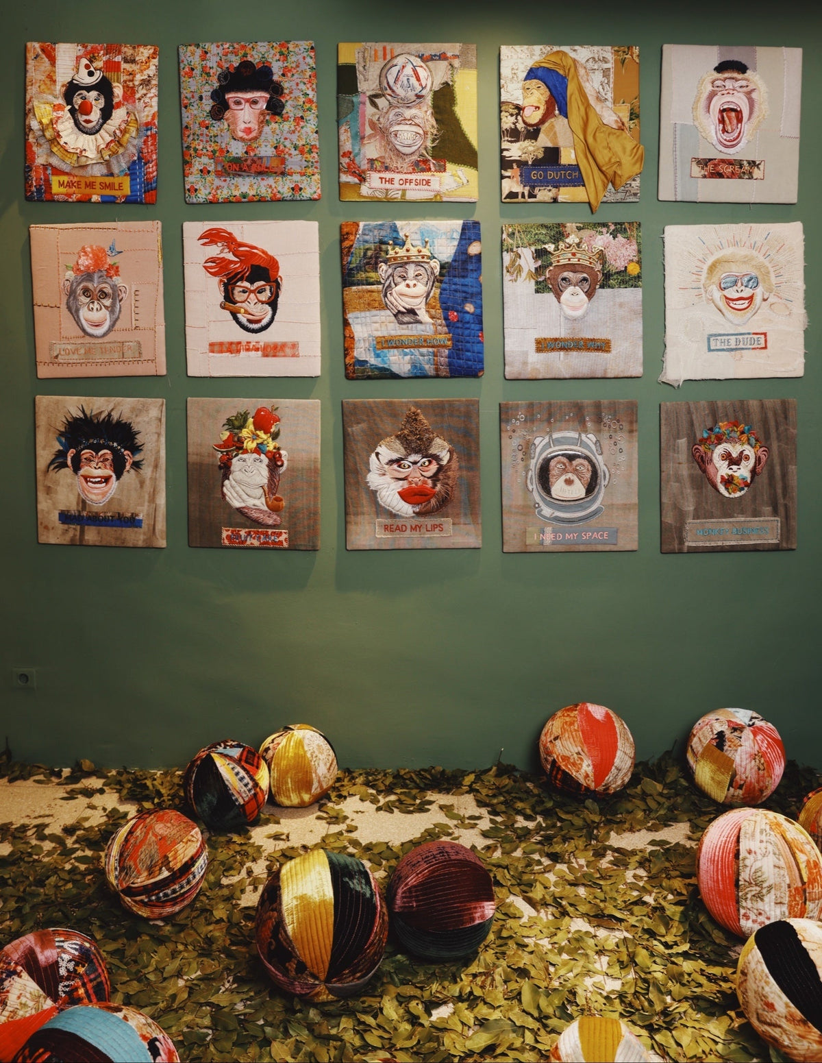 Fifteen tongue-in-cheek tapestries against the bored apes