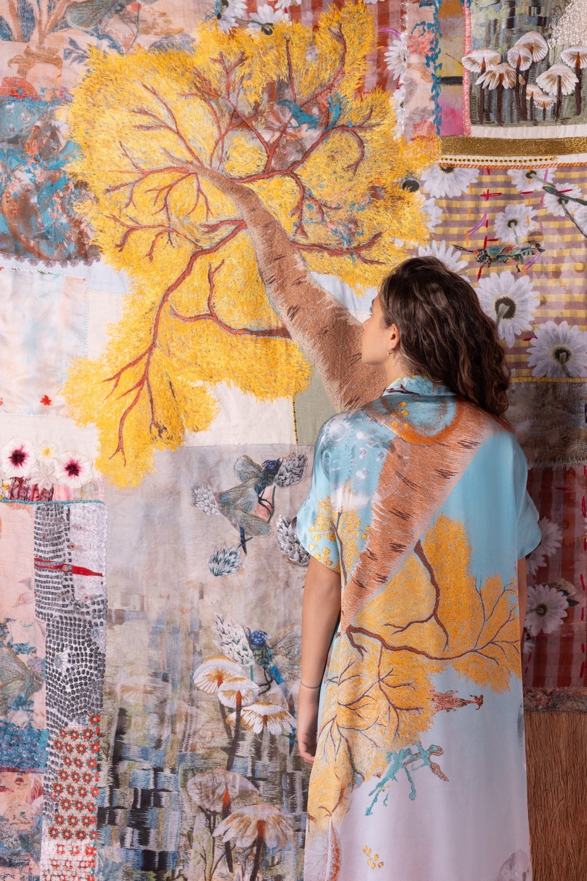 An anamorphic landscape, born from a tree that broke through a cemetery