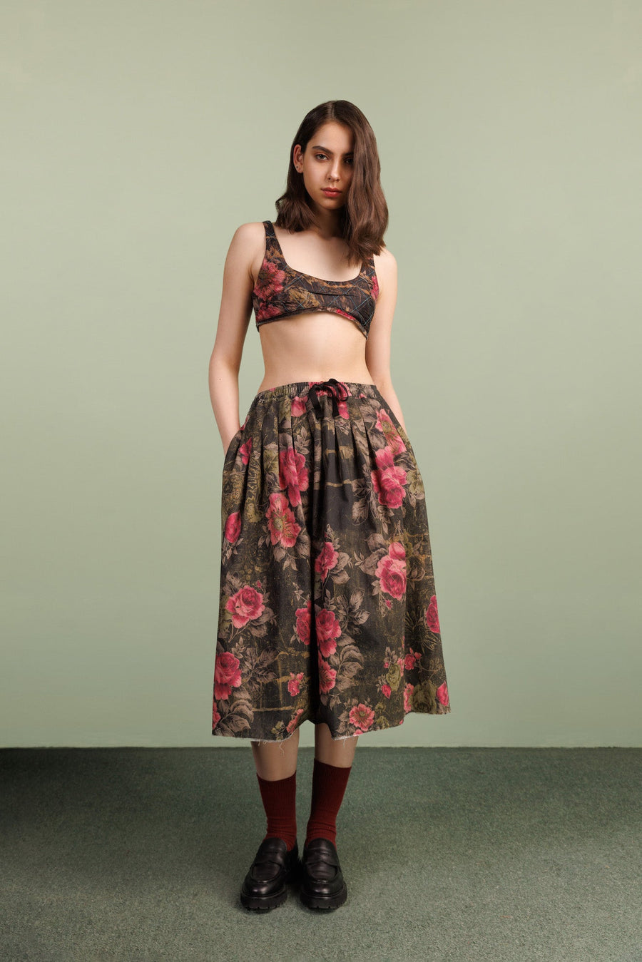 infatatuation black silk bralette bokja