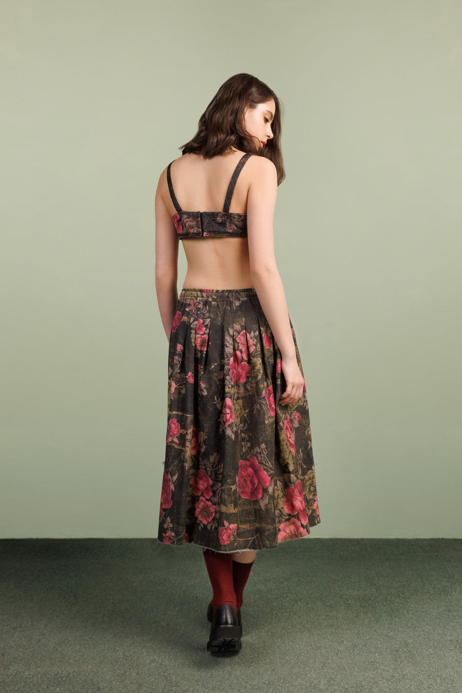 infatuation black silk bralette bokja