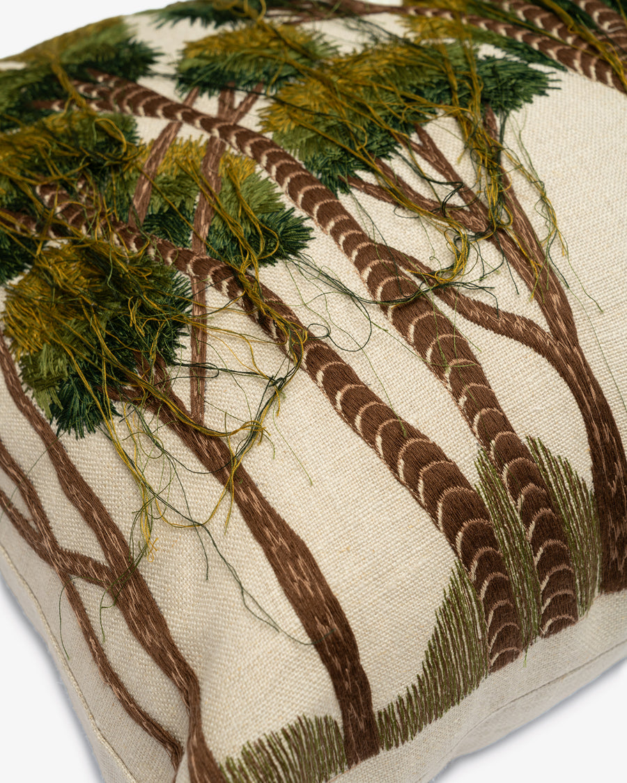 Bisri Forest Neutral Left embroidery detail close-up