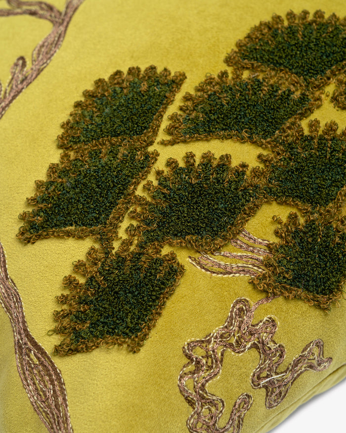 Bisri Pines Left embroidery detail close-up