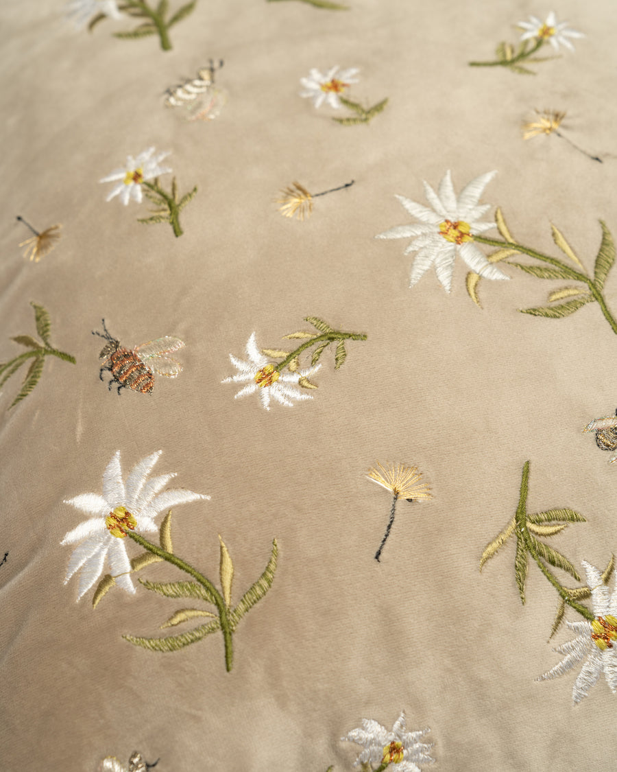 Blossom of Snow embroidery detail close-up
