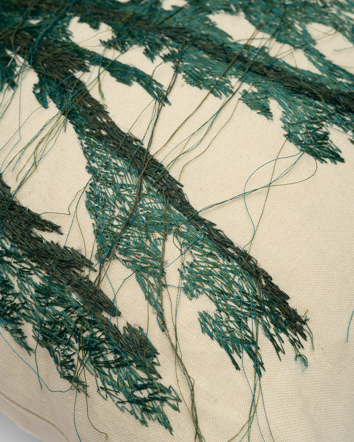 Cedar Left embroidery detail close-up