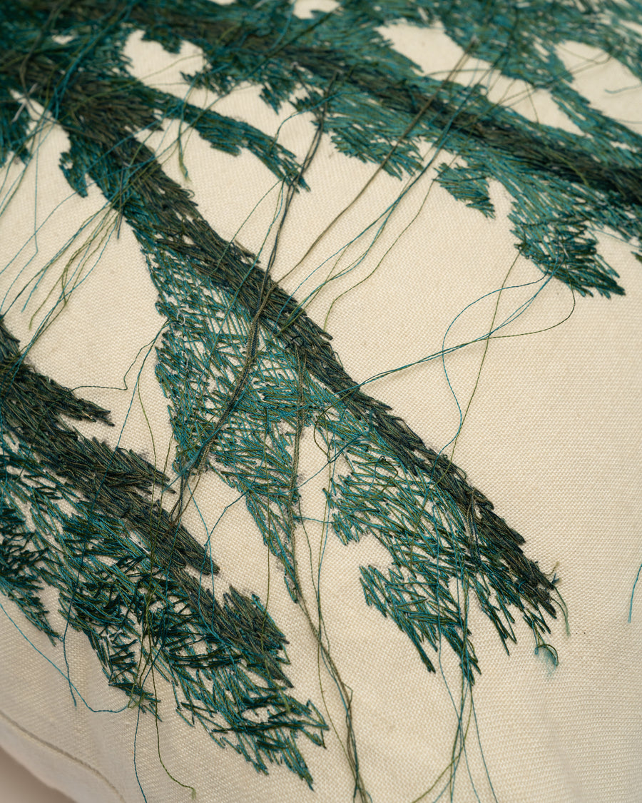 Cedar Left embroidery detail close-up