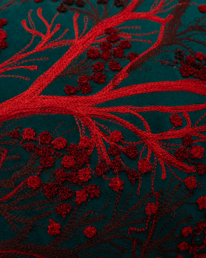 Persuasion embroidery detail close-up