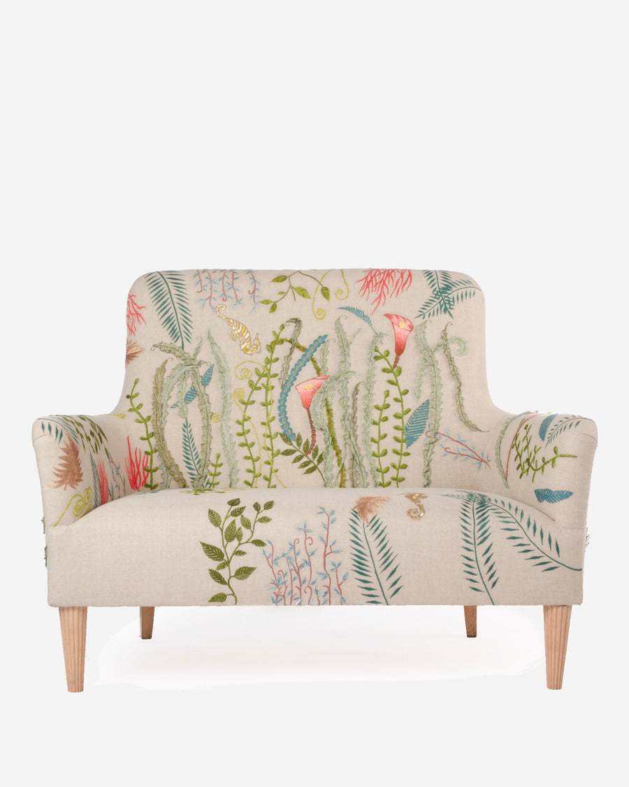 Puccini Sofa in Happy Fern, front view