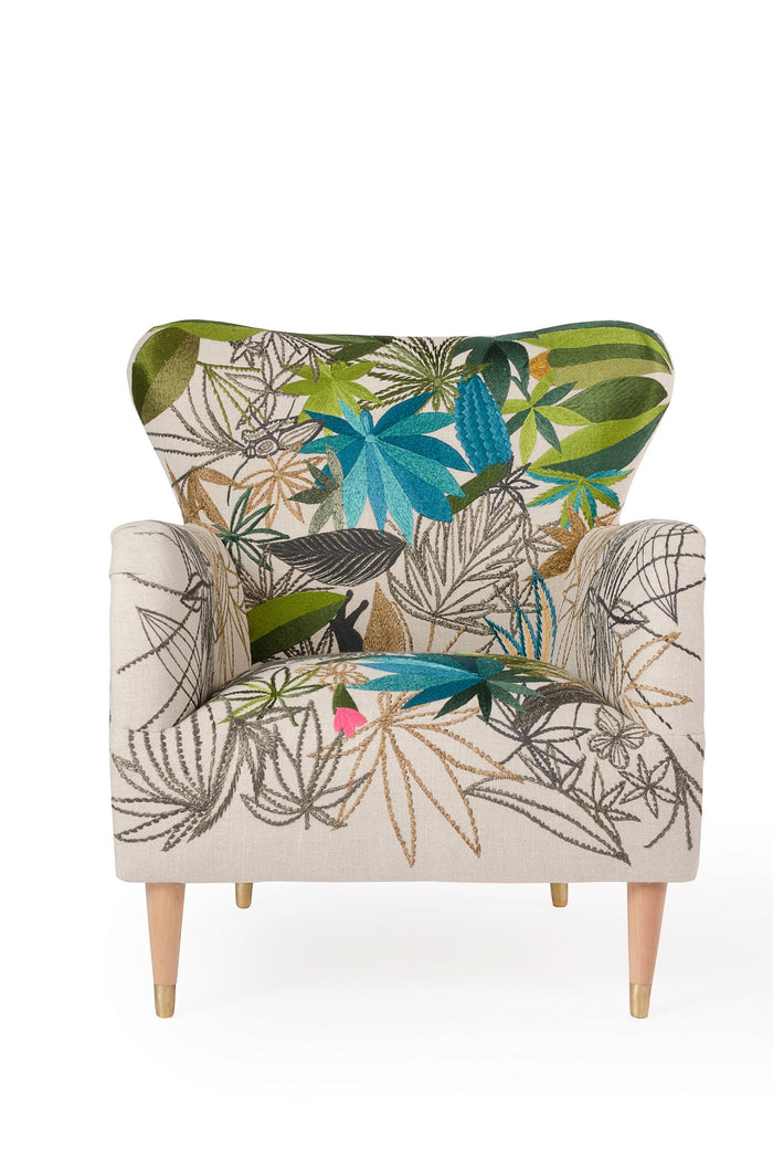 Mickey Armchair in Verde Outline