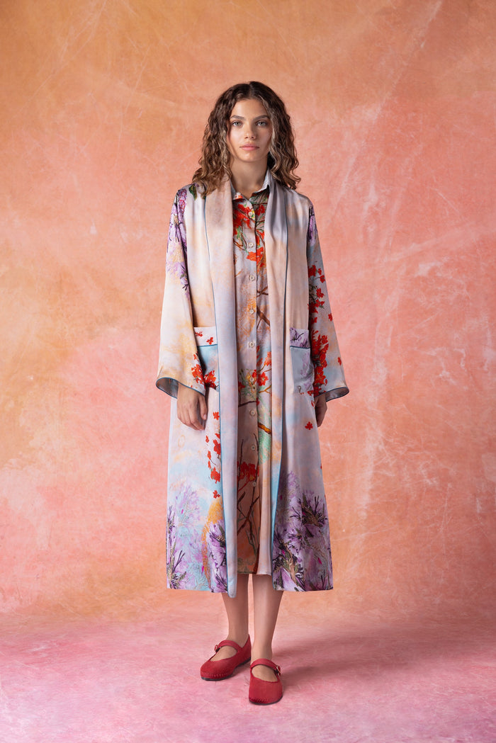 Reversible Bokja Robe in Boo and River