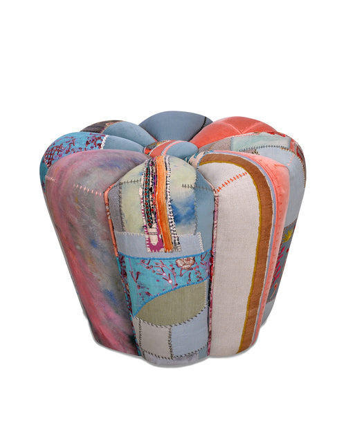Cynzia big embroidered Pouf Bokja