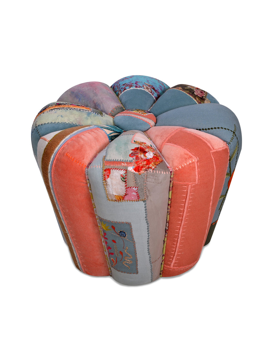 Cynzia big embroidered Pouf Bokja