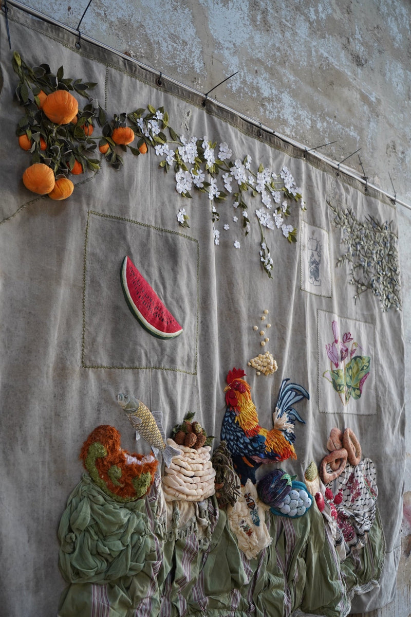 Tapestry in Hands Off My Zaatar