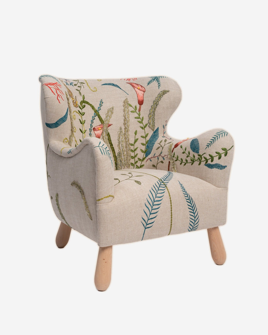 PapaBear Armchair in Happy Fern