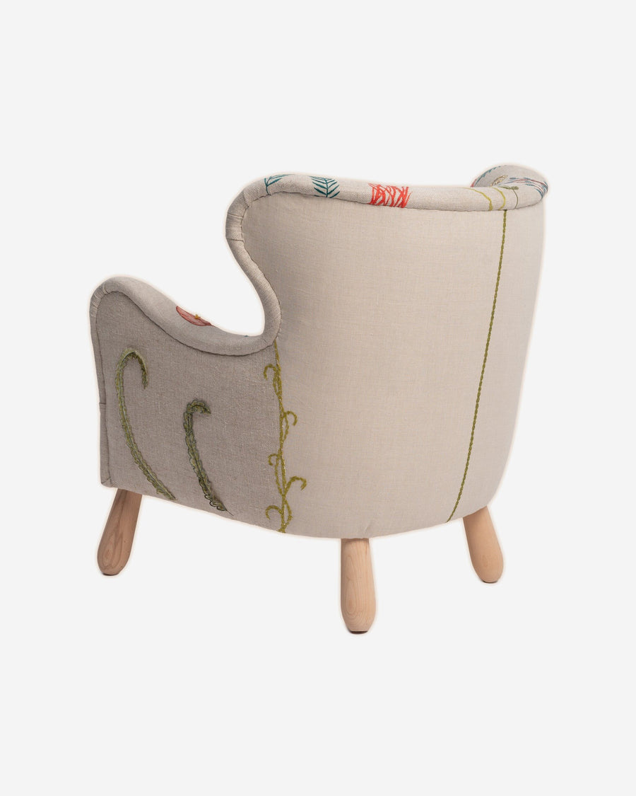 PapaBear Armchair in Happy Fern