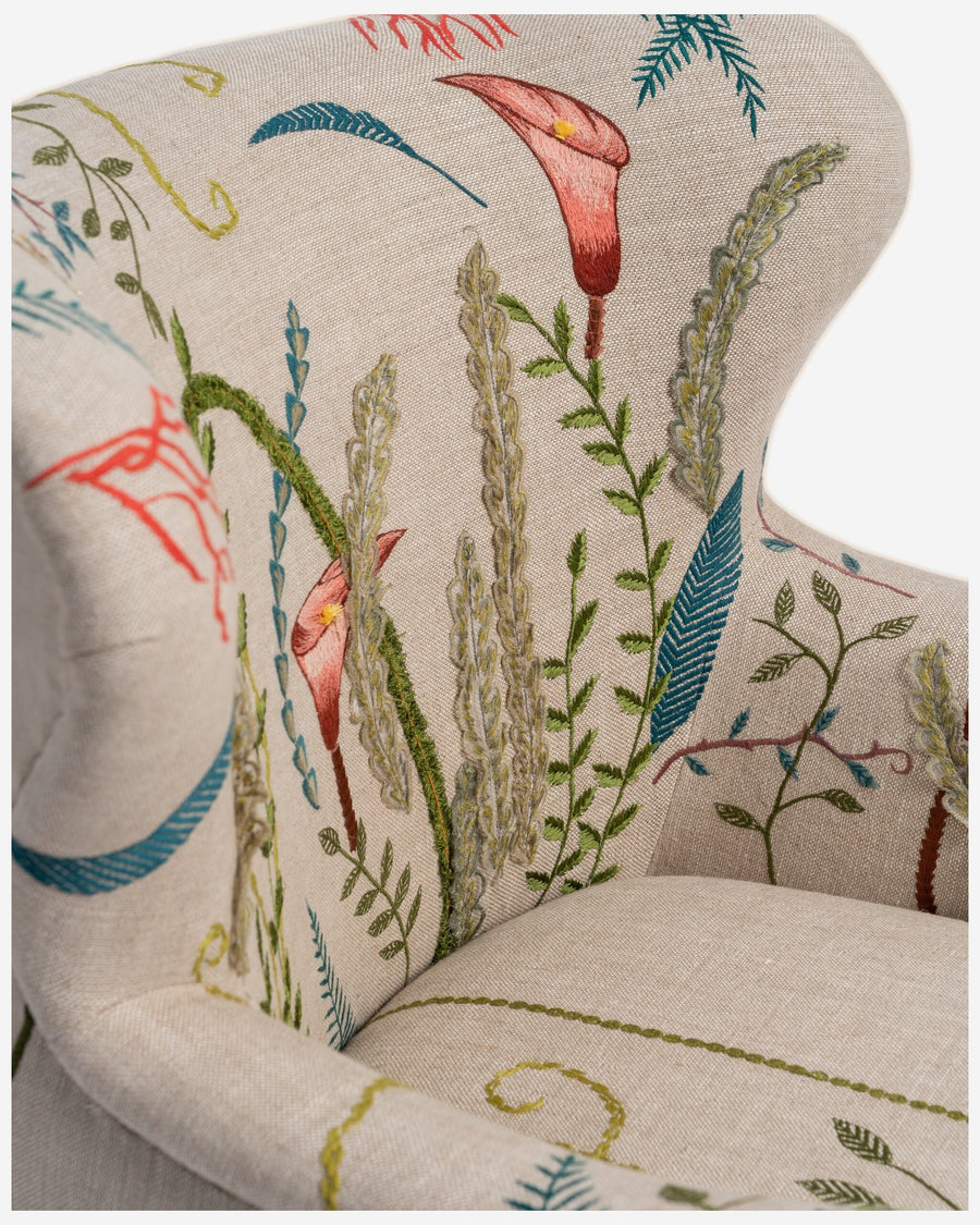 PapaBear Armchair in Happy Fern