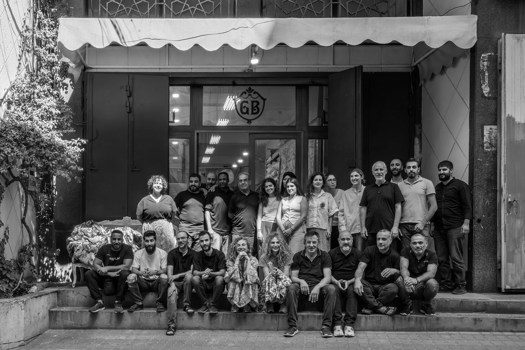 The Bokja team outside the atelier in Beirut