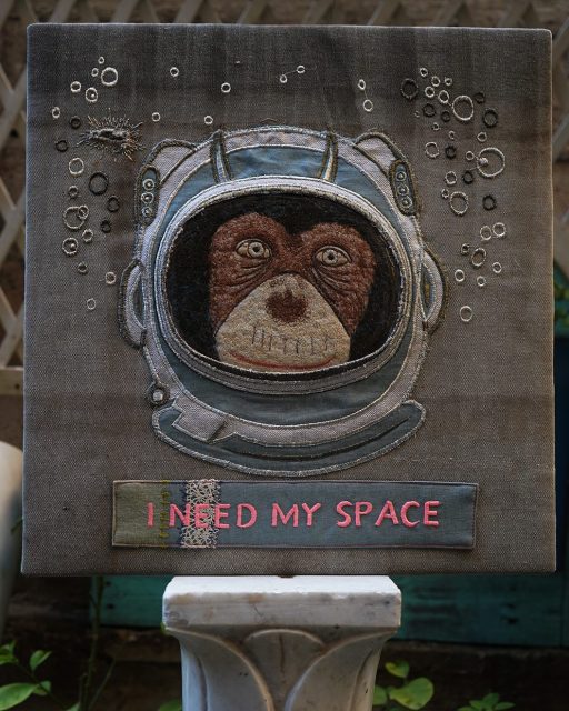 I need my space Bokja Tapestry monkey business