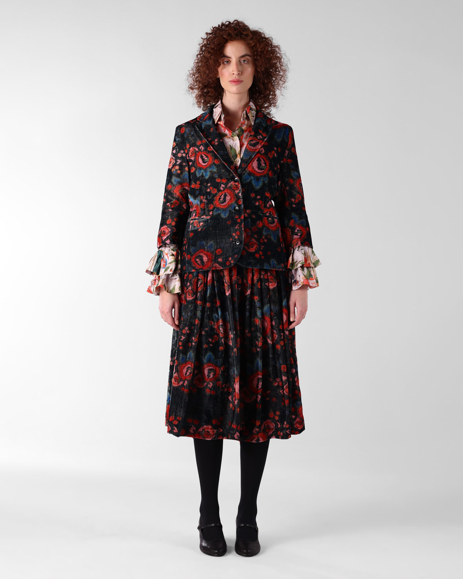 スカート Mary logo fleece skirt andmary ANDMARY】Mary logo fleece skirt